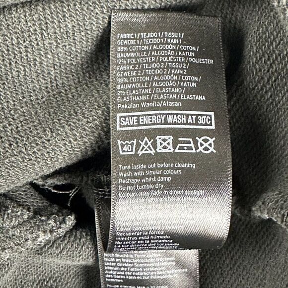 Ivy Park Cropped Hooded Sweatshirt Womens M Gray Oversized Streetwear Hoodie* - Picture 15 of 15